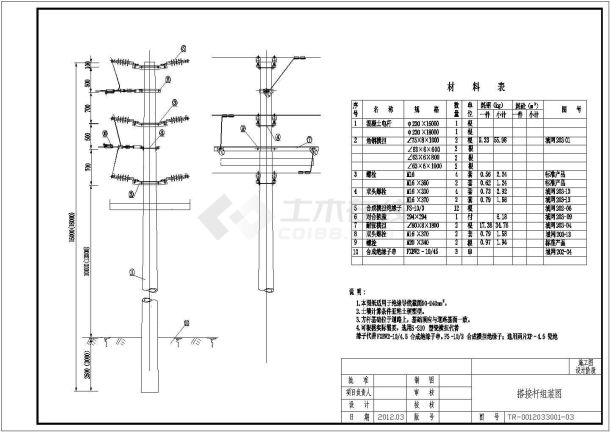 大型电力输电工程规划CAD示意图-图二