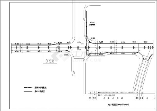 市政道路电气CAD图-图二