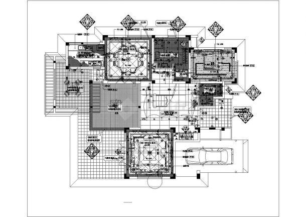某二层摩洛哥风格别墅装修设计施工图-图二