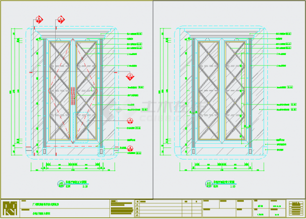 广州凯旋新世界某二层复式样板房装修设计施工图-图一