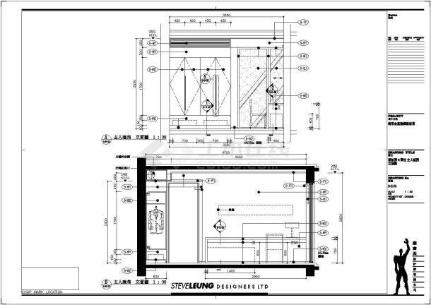 【南京】金基蓝钻样板房装饰装修设计施工图-图二