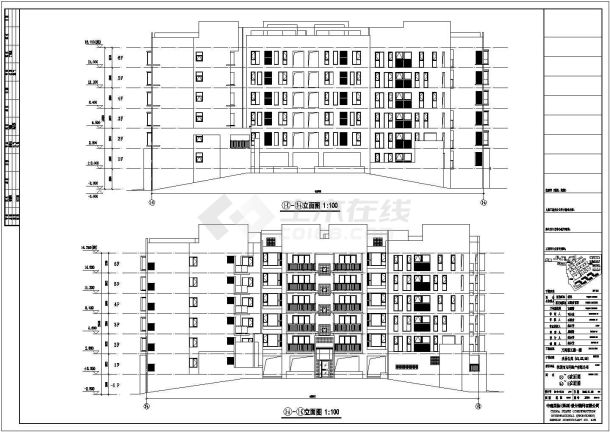 【深圳】万科城第五园建筑扩初方案施工图-图一