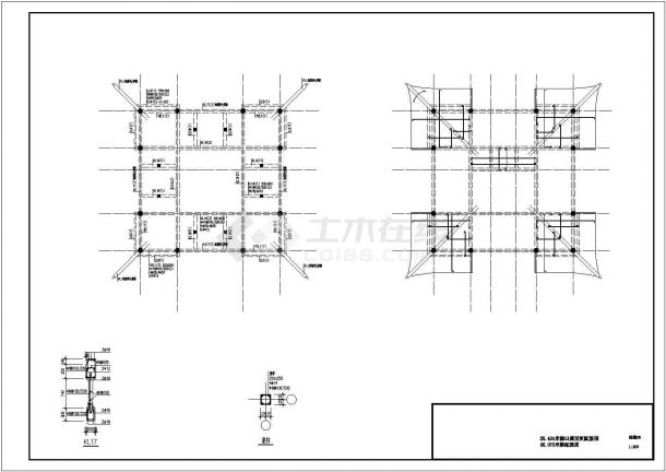 风景区仿古建筑文昌阁结构施工图，共34张-图二