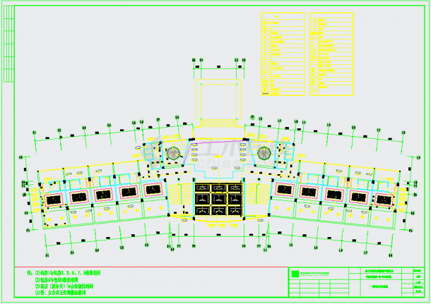 某公馆花园一期某两层GOLF室内装修设计施工图-图一