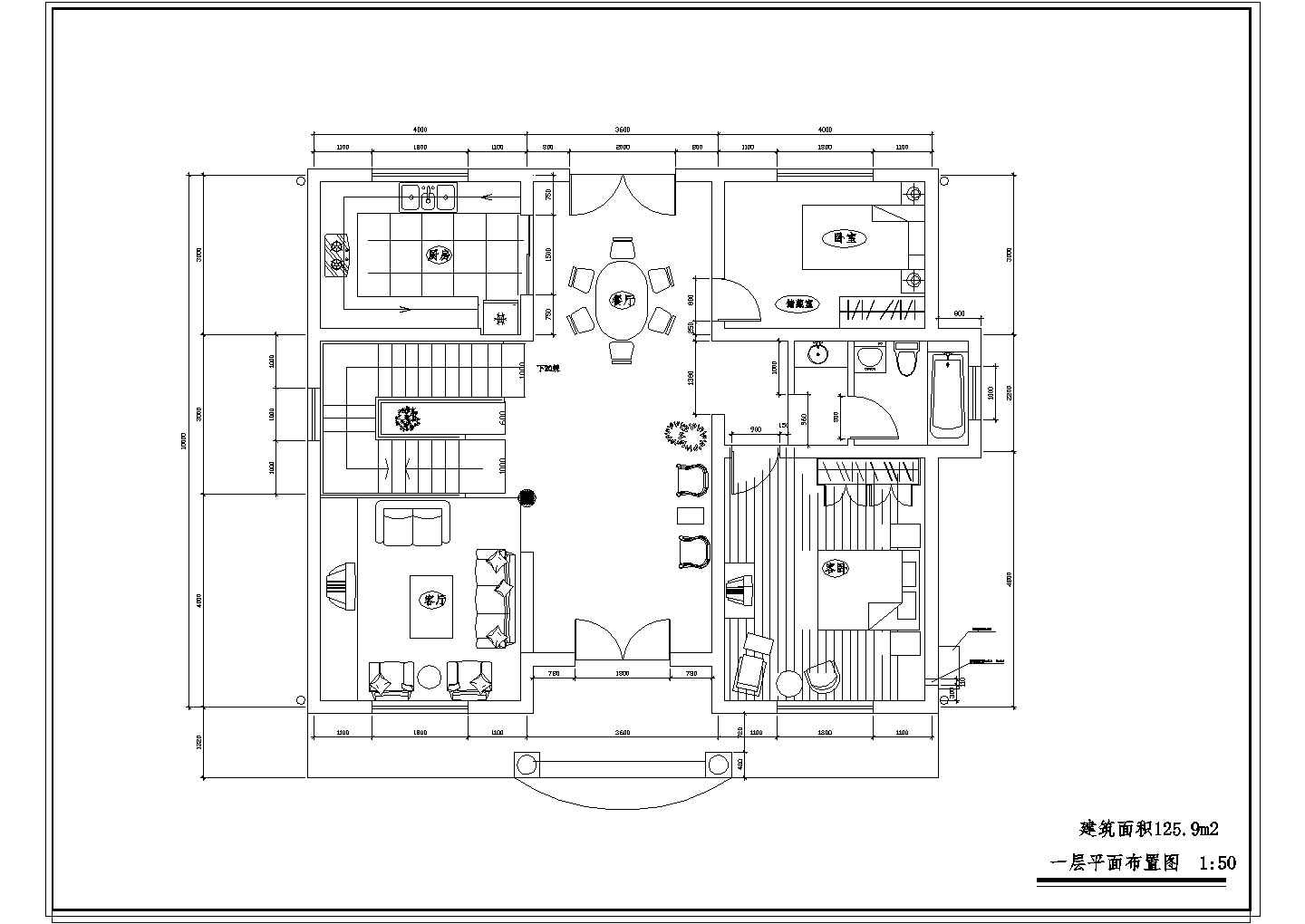 某新型农村小别墅全套建筑设计图纸