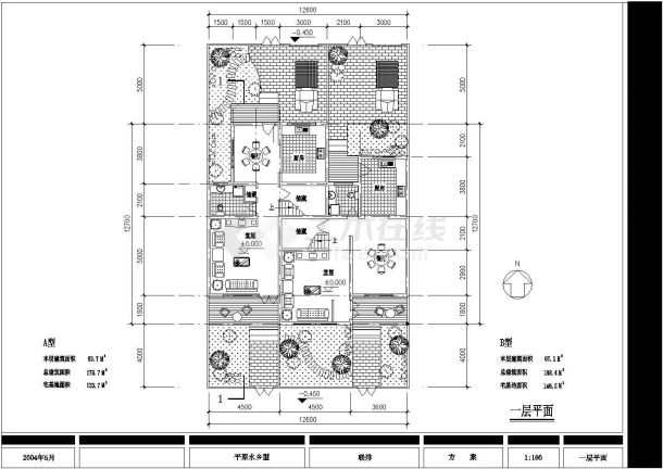 【福建】某三层农村住宅设计方案图-图一