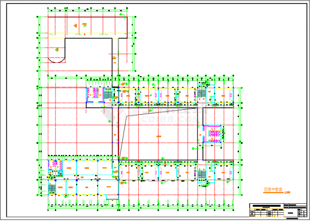 高校教学楼建筑设计全套CAD图-图一