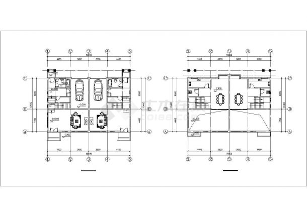 多套二至三层独栋别墅建筑方案设计施工图-图一