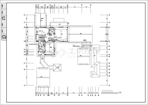 二层古典别墅建筑、结构、水电施工图-图二