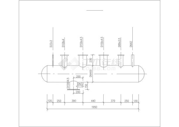 某制冷换热站施工全套设计CAD平面布置图-图二