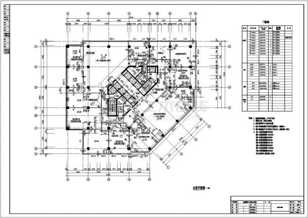 五层平面图(F10建筑施工图)-图二