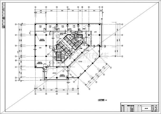 三层平面图(F10建筑施工图)-图二