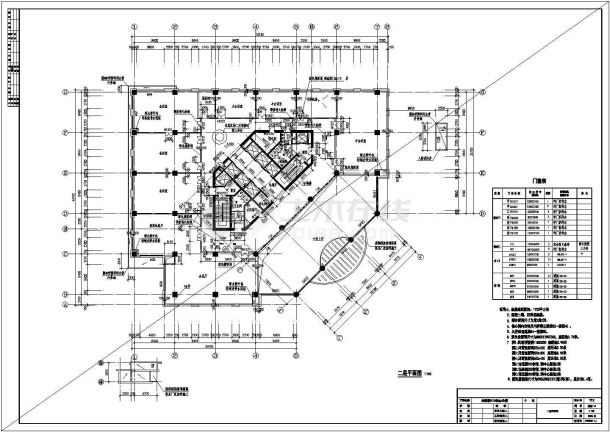 二层平面图(F10建筑施工图)-图二