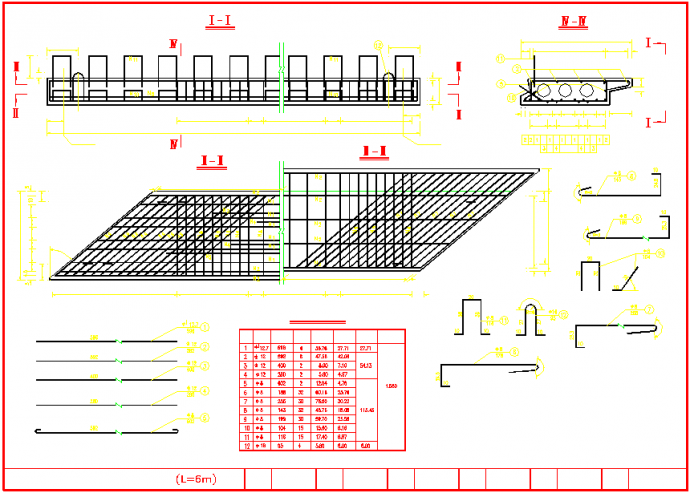 某桥梁6m标准板梁通用设计图纸（多张）_图1