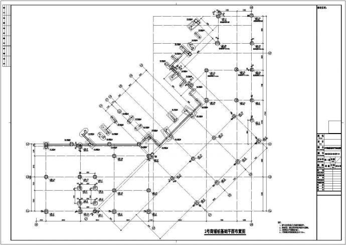 2层框架结构商铺结构施工图，共四栋_图1