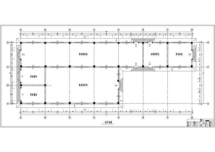 某炼铁风机房配电室图纸（含建筑设计说明，共10张）_图1