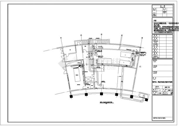 酒店冷冻站及锅炉房CAD方案参考平面图-图一