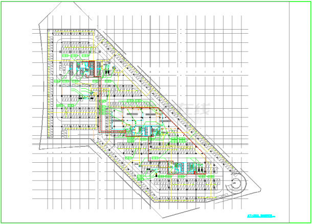 【深圳】某32层现代商业楼暖通空调全套系统设计图-图二