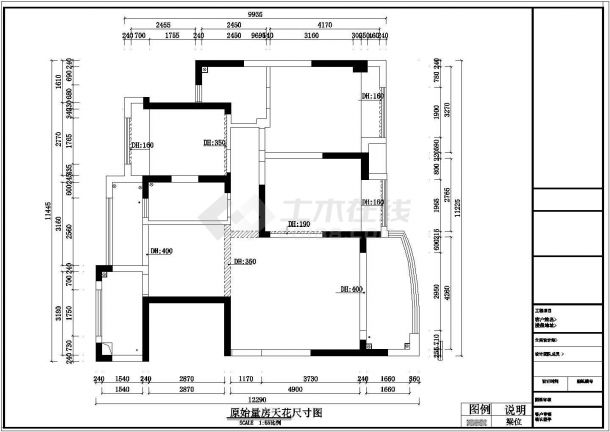 精品高档社区简欧风格三居室室内设计施工图-图二