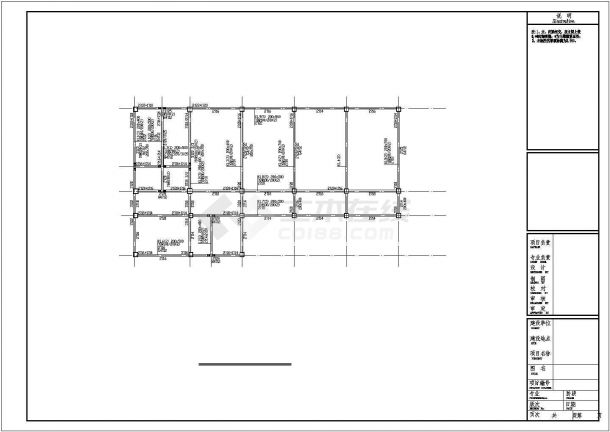 【重庆】五层框架结构中学校教学楼结构施工图-图一