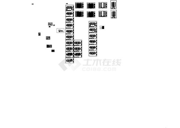 【上海】18层现代风格住宅楼设计施工图-图一