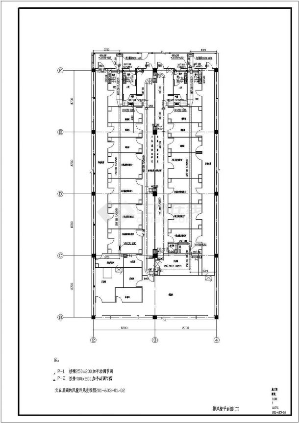 单层工业厂房暖通空调系统全套设计施工图（含控制点流程图）-图一