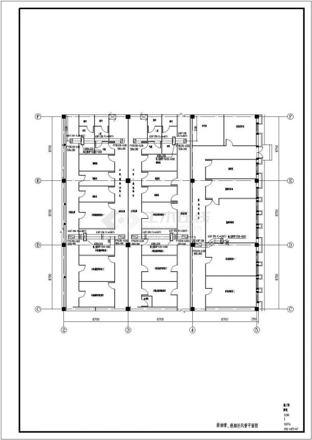 单层工业厂房暖通空调系统全套设计施工图（含控制点流程图）-图二
