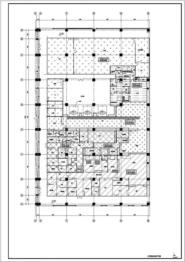 3层大型生产工业厂房暖通空调全套系统设计施工图-图二