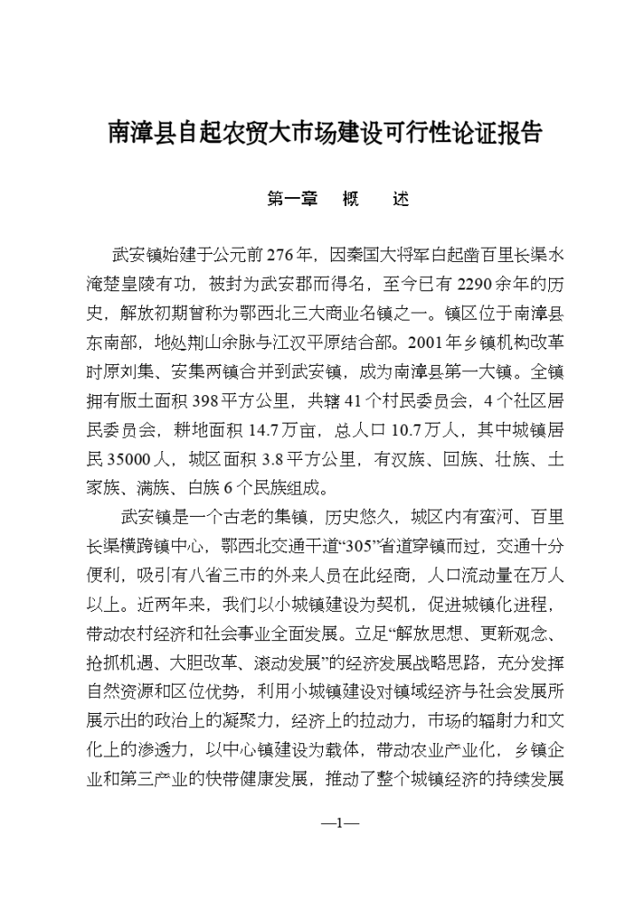 武安镇农贸市场建设可行性方案-图一