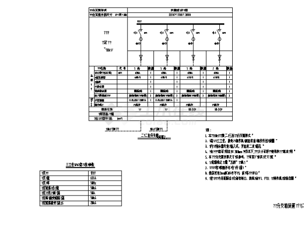 电缆分支箱电气图纸（电缆分支箱装置接线）-图一