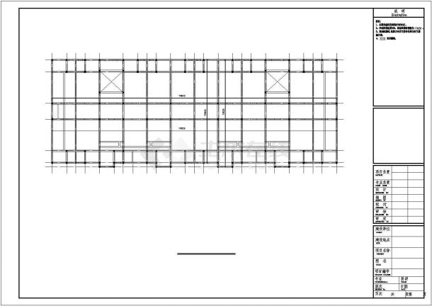 【重庆】四层砖混结构宿舍楼结构施工图-图二
