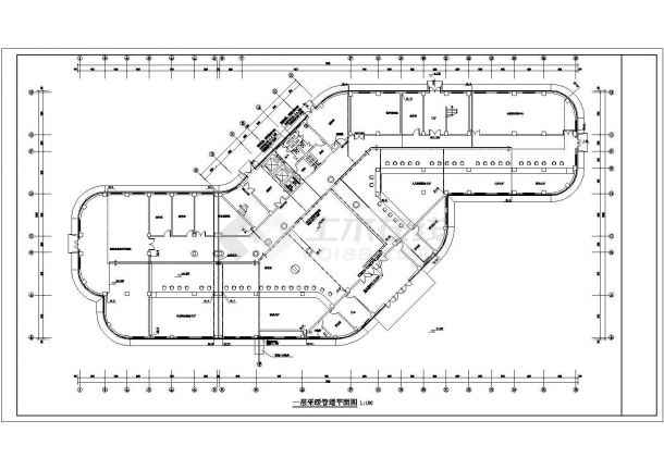 6层综合办公楼采暖系统设计施工图（含给排水设计）-图二