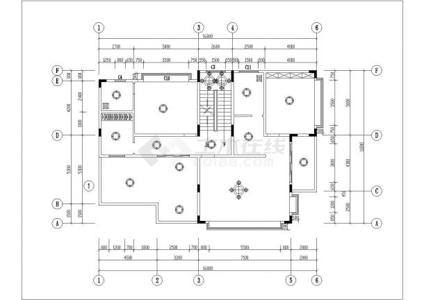某四层别墅水电装修设计施工图-图二