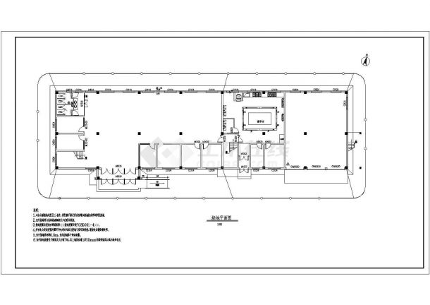 某三层办公楼强电设计施工图（共9张图）-图一