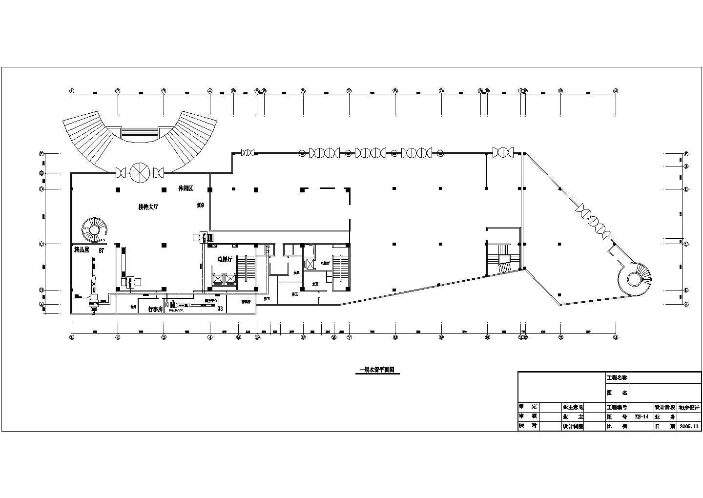 某地豪华大酒店空调设计CAD参考图