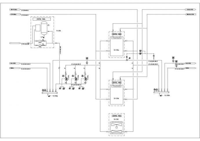 热水系统流程设计图纸_图1