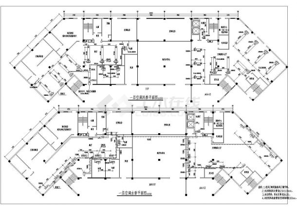 某交通局空调设计施工图纸（共11张图）-图一