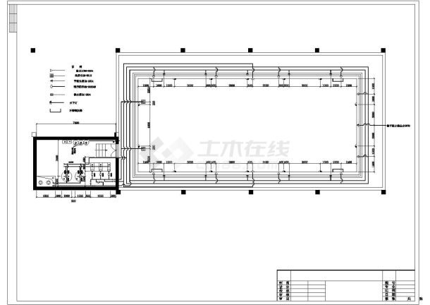小区游泳池施工平面CAD套图-图二