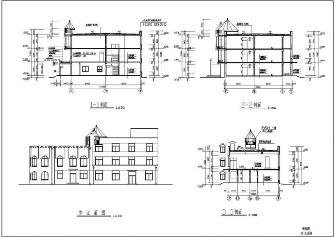 【镇江】三层现代风格幼儿园建筑设计图纸_图1