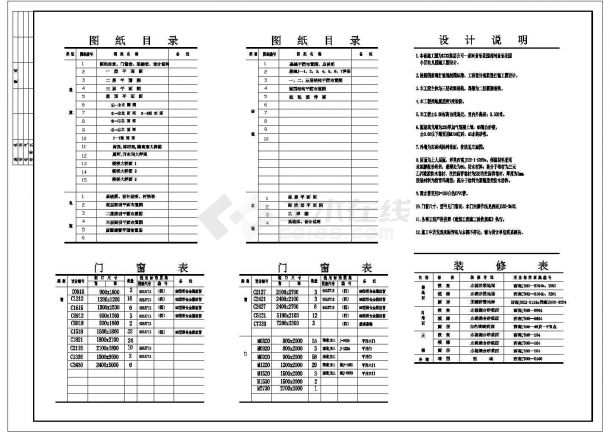 【府河】音乐花园小区三层砖混幼儿园建筑施工图-图二