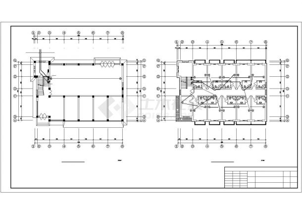 中小型多层办公楼电气规划施工CAD系统图-图二