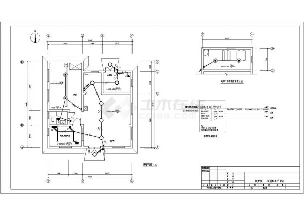 某中型锅炉房电气CAD布置图-图二