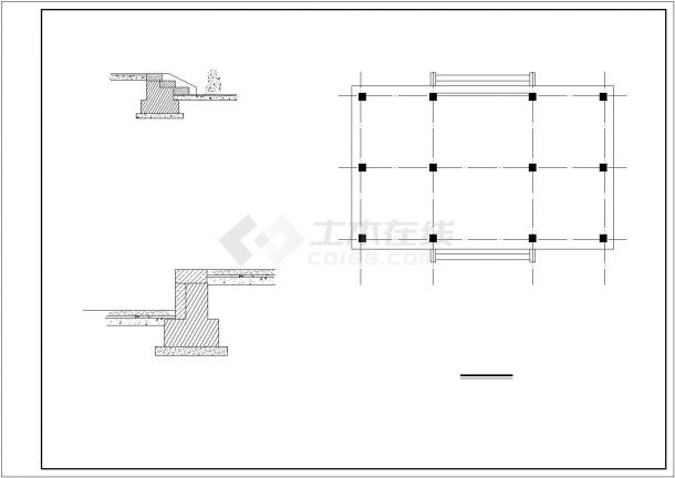天王殿古建筑CAD施工图-图二