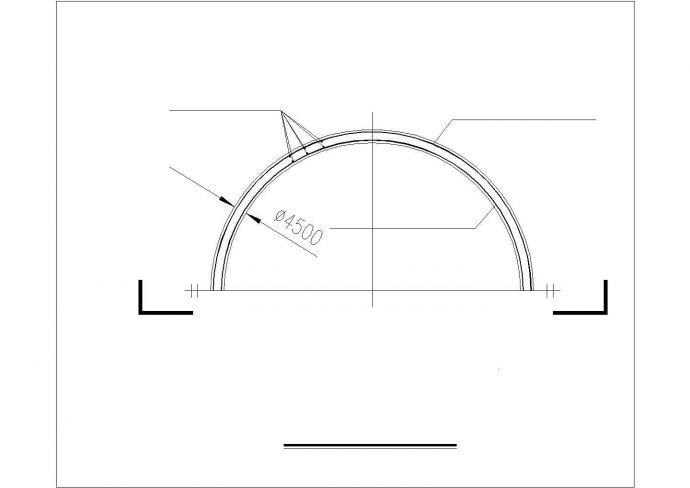圆形水池结构平面CAD套图_图1