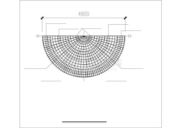 圆形水池结构平面CAD套图-图二