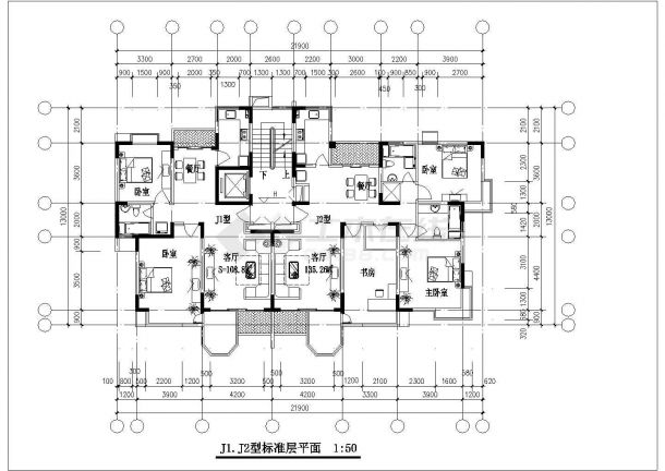 整理好的31个住宅户型设计平面图-图二