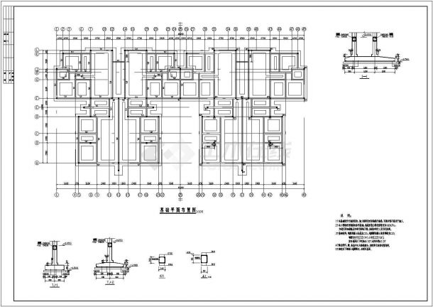 五层砌体结构宿舍结构电气设计施工图-图二