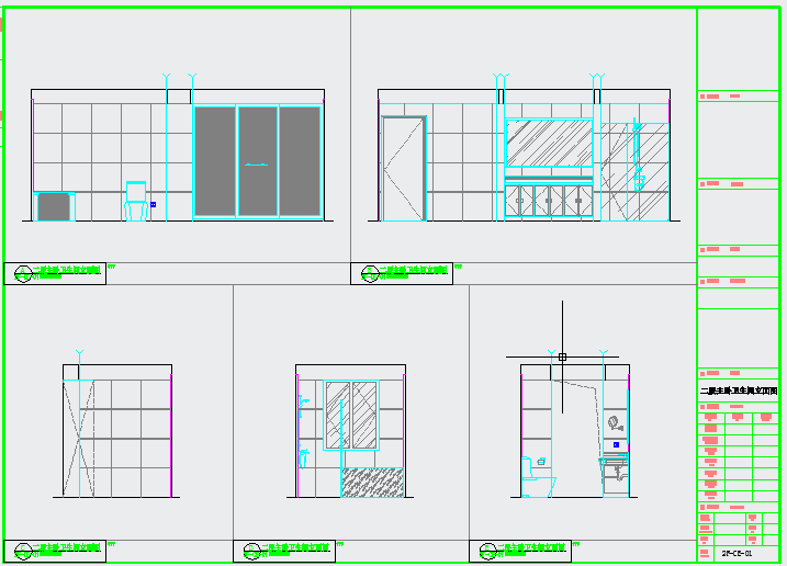 【河北】某三层简欧风格别墅装修设计施工图(含效果图)