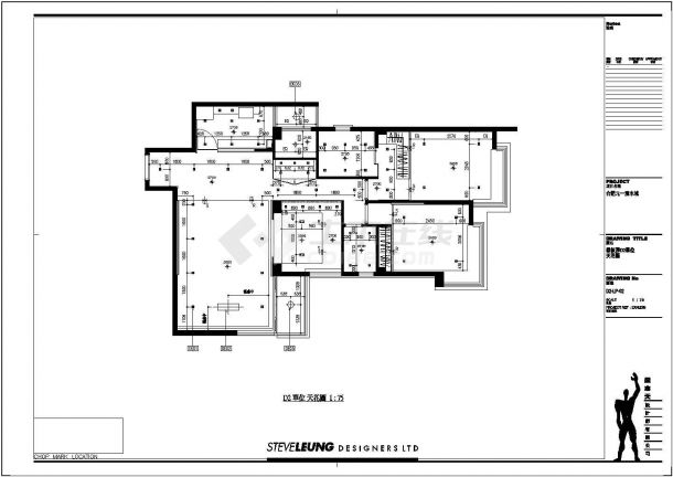 【合肥】濱水城样板房室内设计施工图附照片-图二