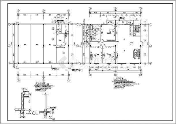 某市多层住宅楼建筑设计施工图纸（含门窗表）-图一